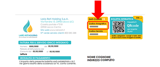 codice anagrafico